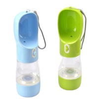 Hot Sale Portable Pet Travel Water Drinking Cup with bottom food Bowl Dispenser Pets Outdoor Drinking Bottle